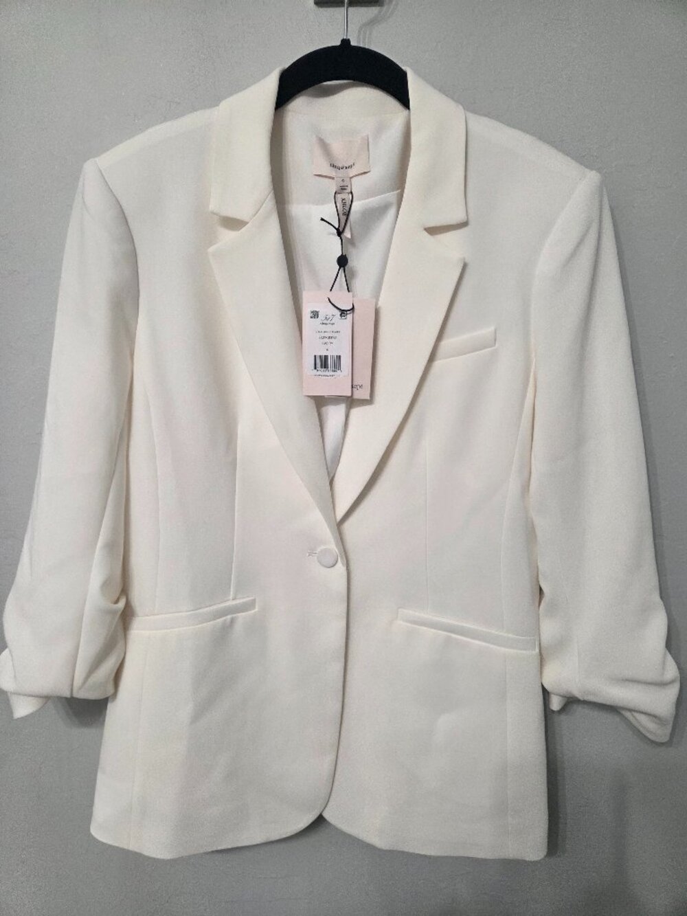 Cinq à Sept Khloe Crepe Blazer Ivory NWT 6